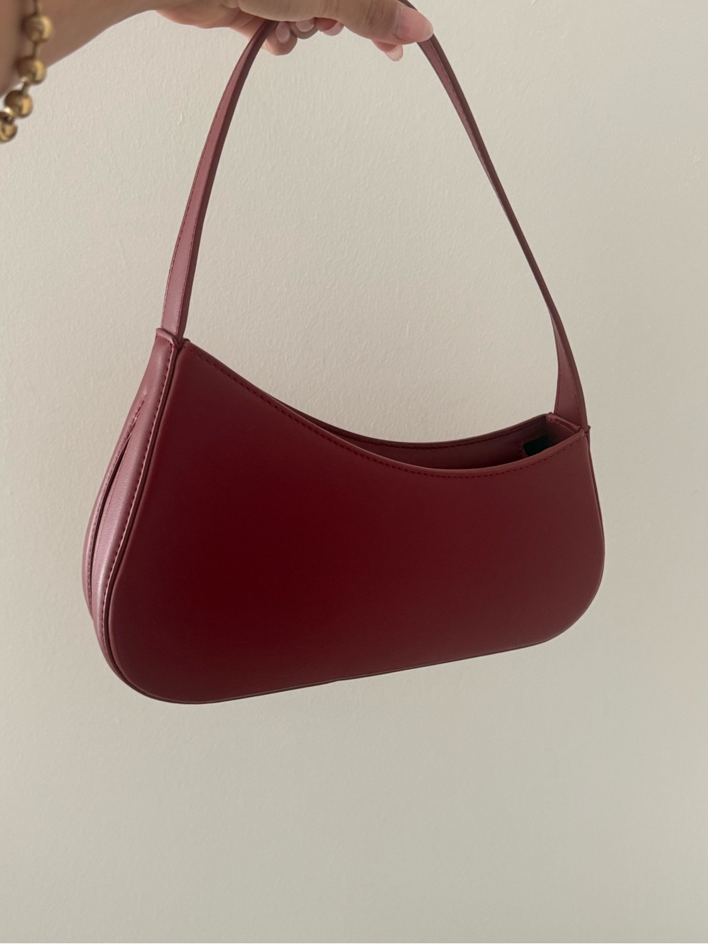 AUPEN Burgundy Shoulder Bag